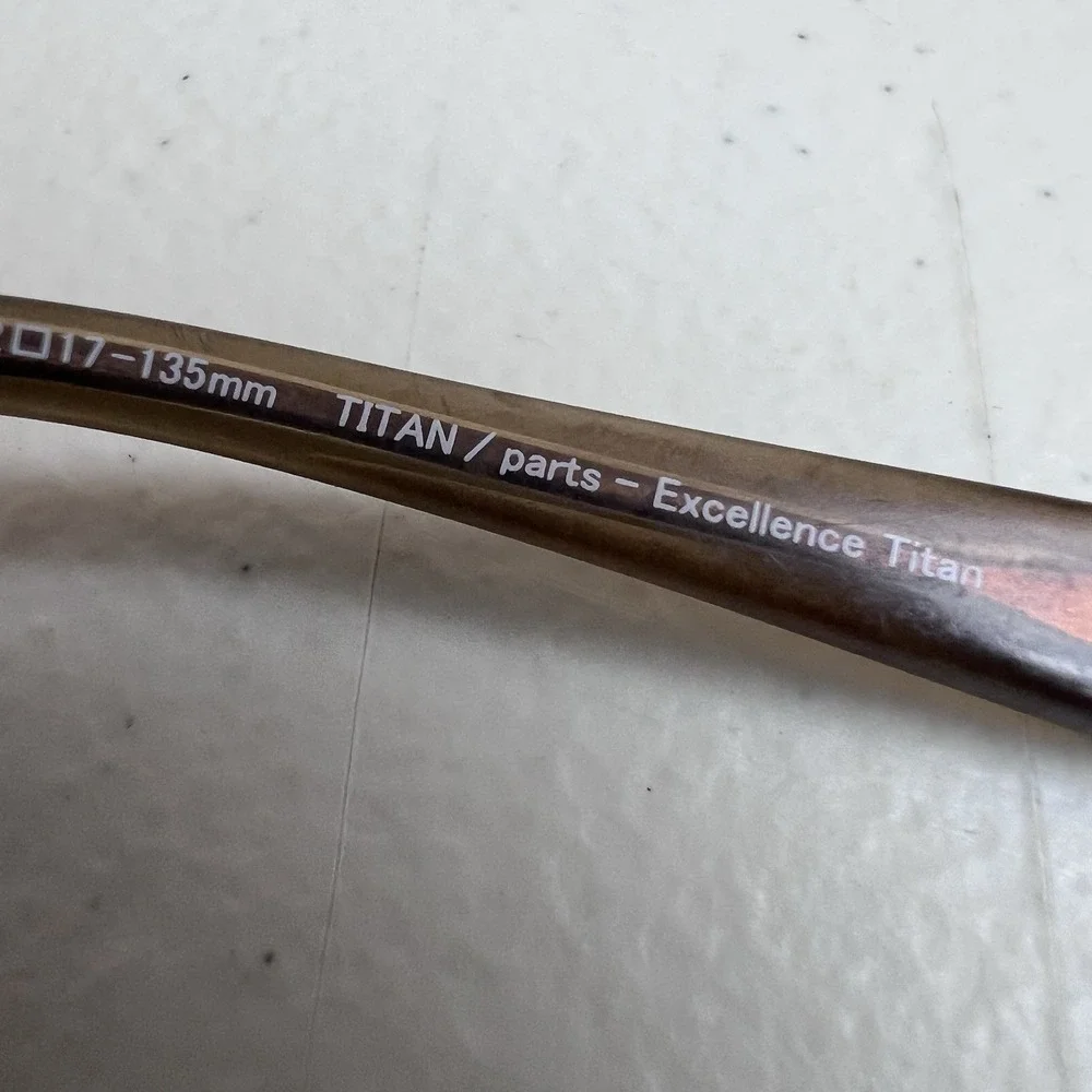 CHARMANT LINEART XL2015‎ Titan Japan Brown Half Rim Eyeglasses Frame 52-17-135